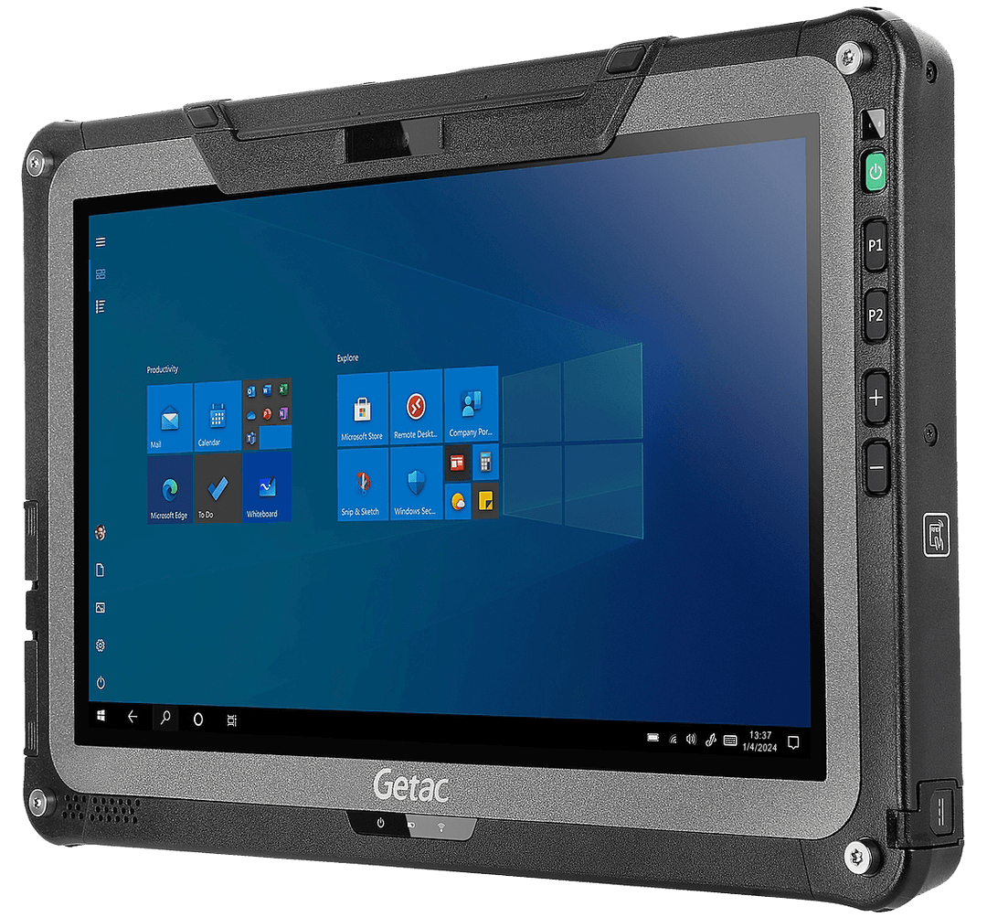 Mynd af Getac F110 skráningartölvu